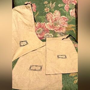 3 Gucci dust bags